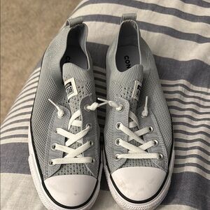 Gray Converse slip on shoes